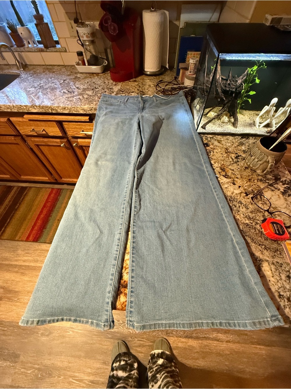 Levi's Light Blue Women's Wide Leg Flare Jeans